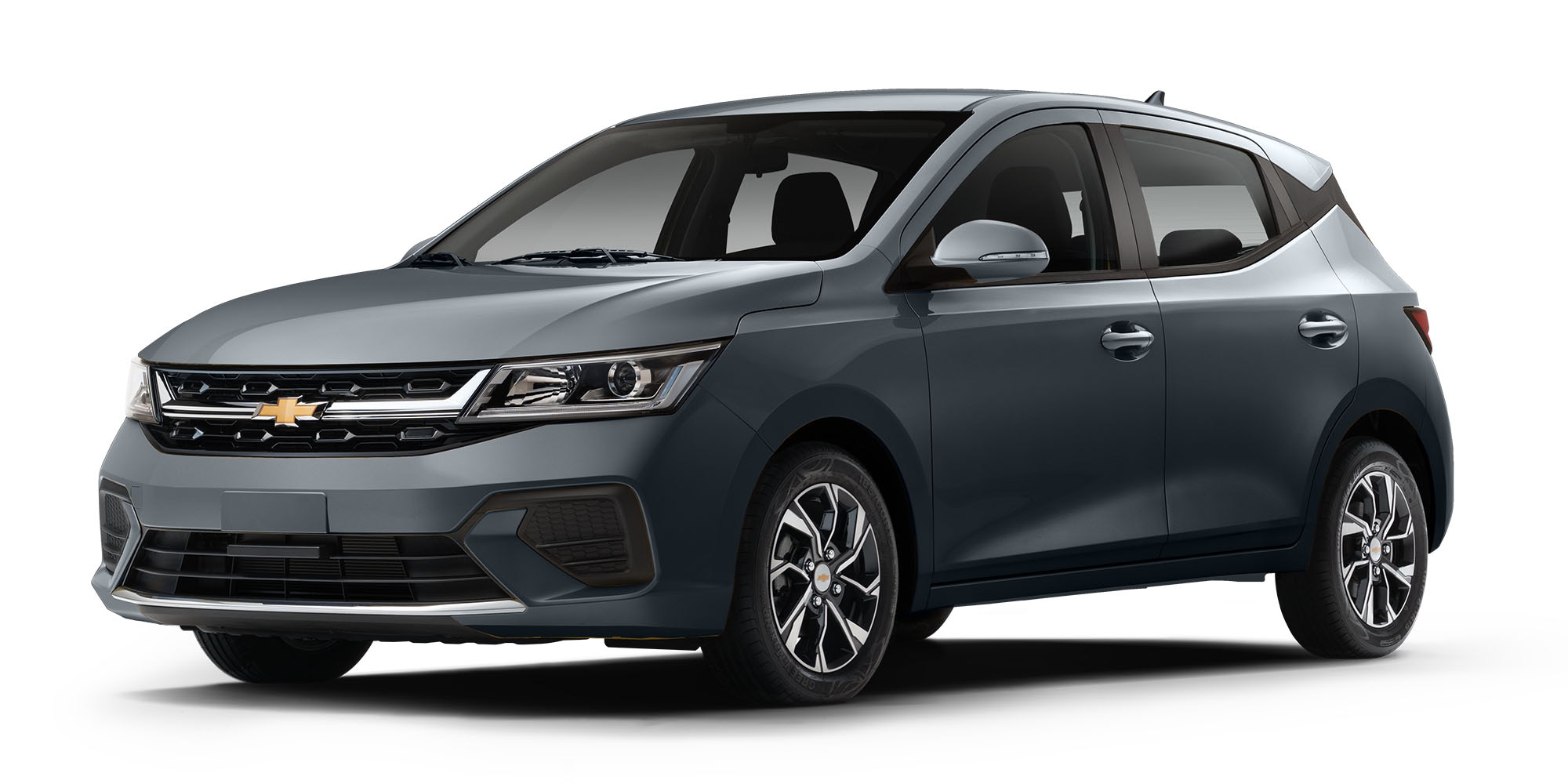 Nuevo compacto 4 puertas Chevrolet Aveo Hatchback 2026 en color gris