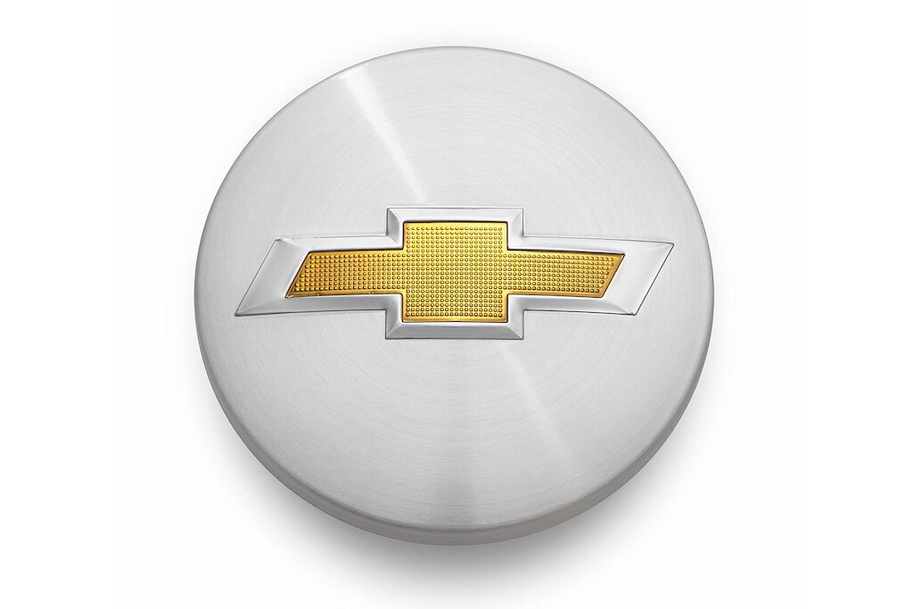 Centro de rin cromado brillante con emblema dorado para Chevrolet Tahoe 2024