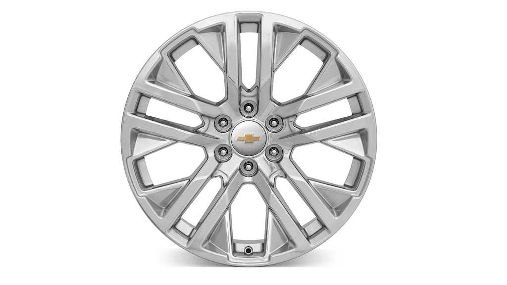 Rin en aluminio de 22 pulgadas cromado de 6 brazos para tu camioneta Chevrolet Silverado 2025