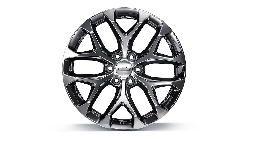 Rin en aluminio de 22 pulgadas cromado de 6 brazos para Chevrolet Silverado Turbo 2024, camioneta de trabajo