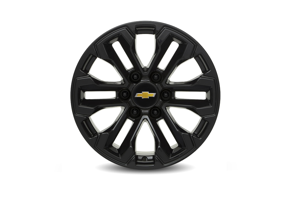 Rin de aluminio de 22 en negros de 6 brazos para Chevrolet Cheyenne ZR2 BISON 2025, camioneta pickup