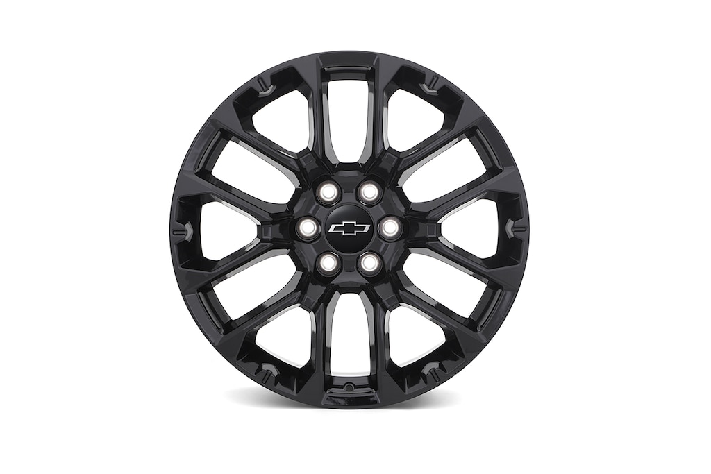Rin de aluminio de 22 en negro metálico para Chevrolet Cheyenne ZR2 BISON 2025, camioneta pickup