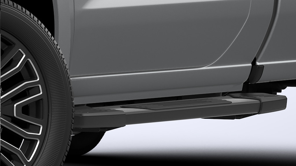 Estribos rectangulares 6 pulgadas negros para Chevrolet Silverado Turbo 2025, camioneta de trabajo
